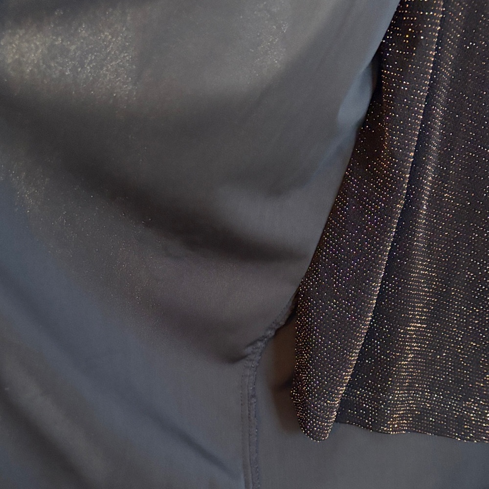 R&M Richards Vintage Elegant Black and Brown Jacket Set w/inner top Velvet EUC-L - Picture 4 of 11